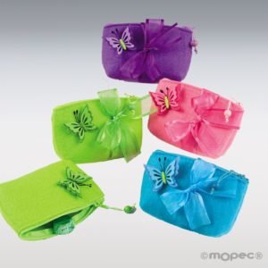 Bolsito de fieltro de Mariposa Pack de 4 colores