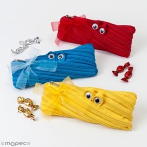Plumier con cremallera monstruo  Pack 3