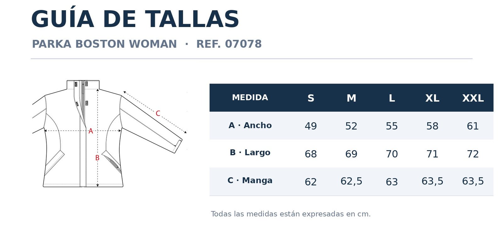medidas parka boston woman corregido 1